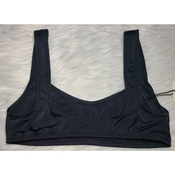 NWT|SOLID & STRIPED Elle Black Bikini Top, XS - Picture 4 of 7